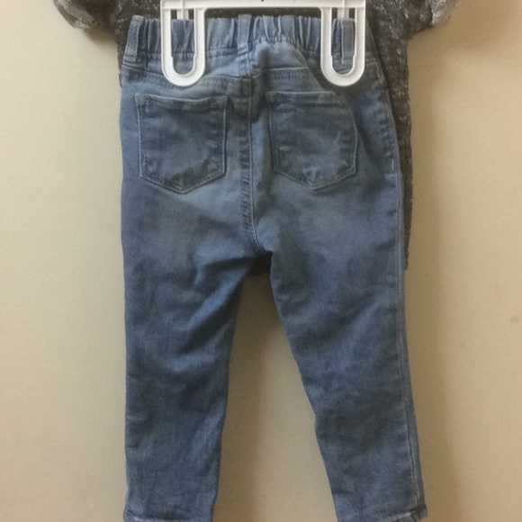7 For All Mankind shirt/Gap elastic Sz 2Tpants - Picture 9 of 11